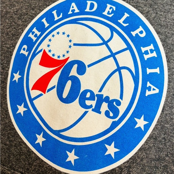 Philadelphia 76ers Gray Hooded Sweatshirt - Picture 2 of 7